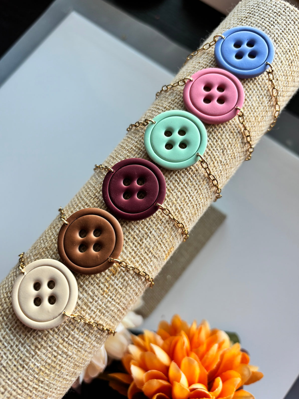 Buttons & Threads Bracelet