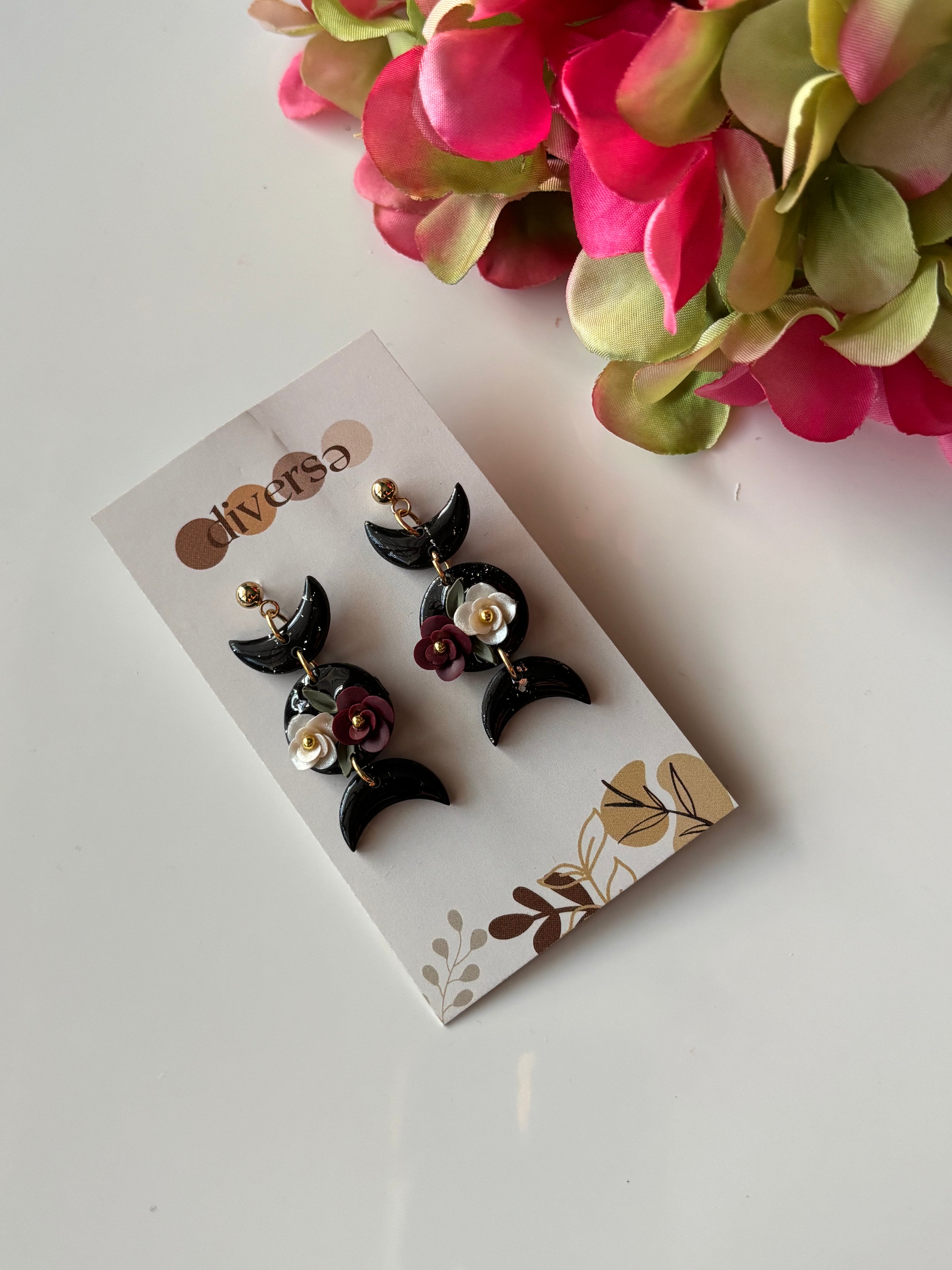 Dark Fantasy Flowered Moon