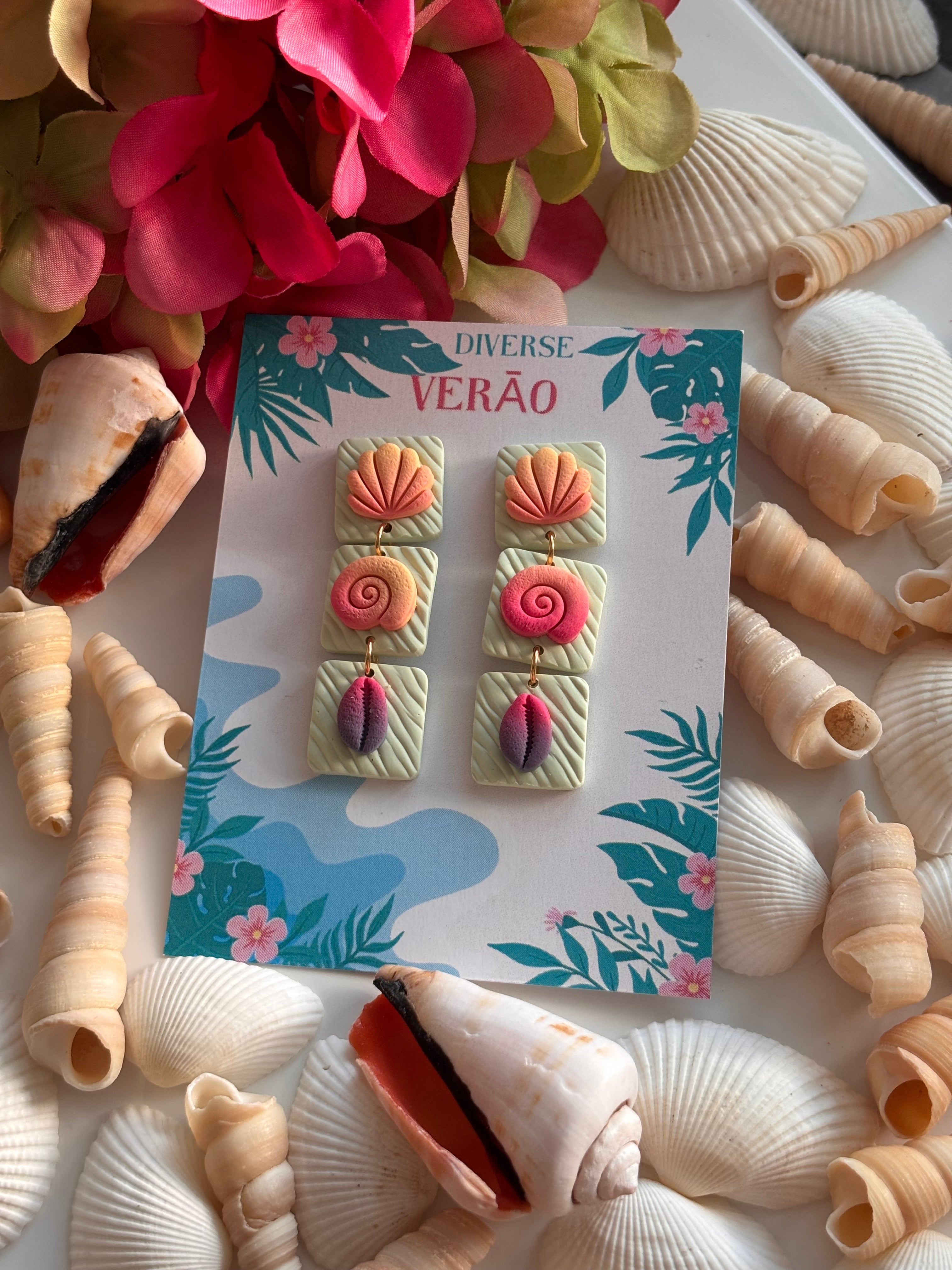 Shell Tile Dangles