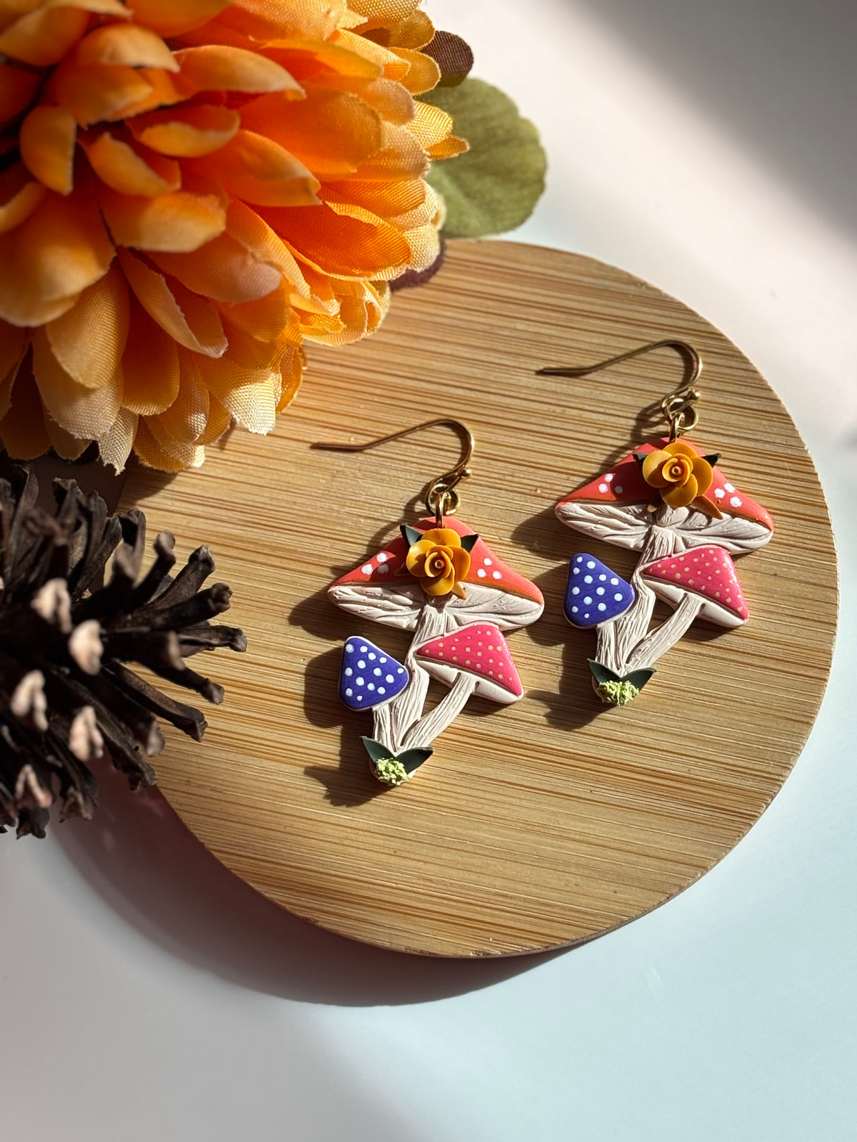 Flowered Mooshy Dangles
