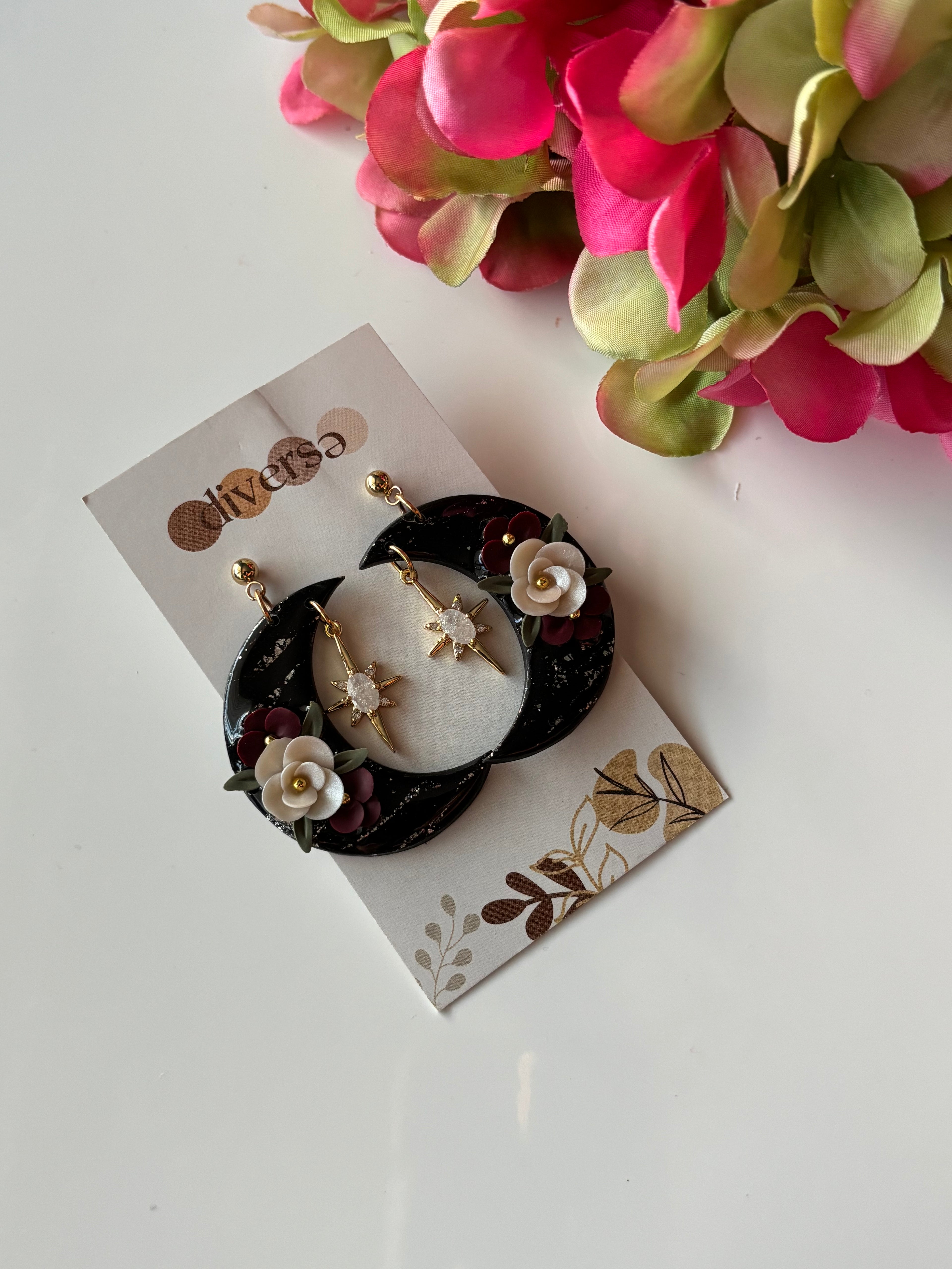 Dark Fantasy Flowered Moon