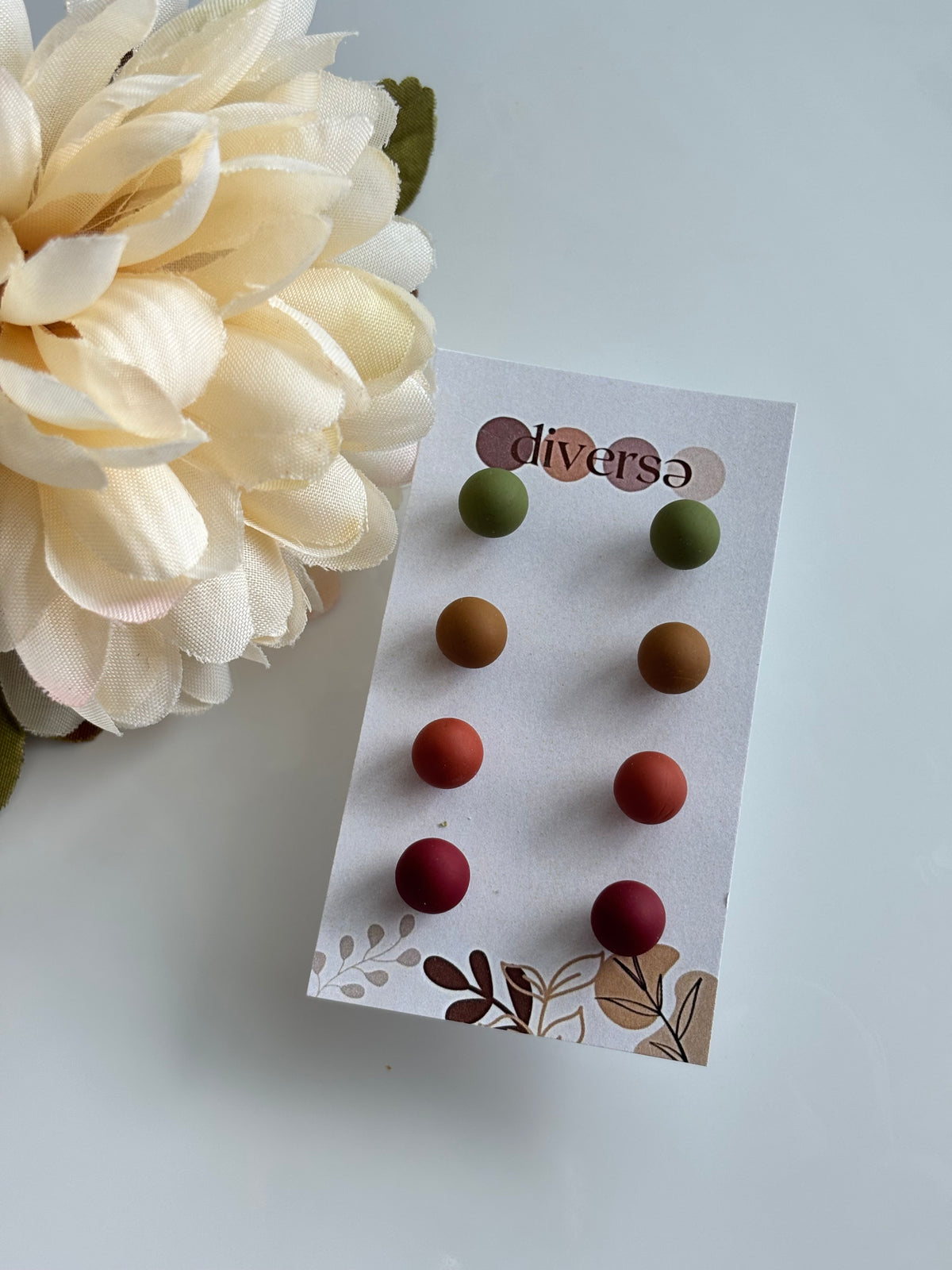 Fall Pebble Studs 4 Pack