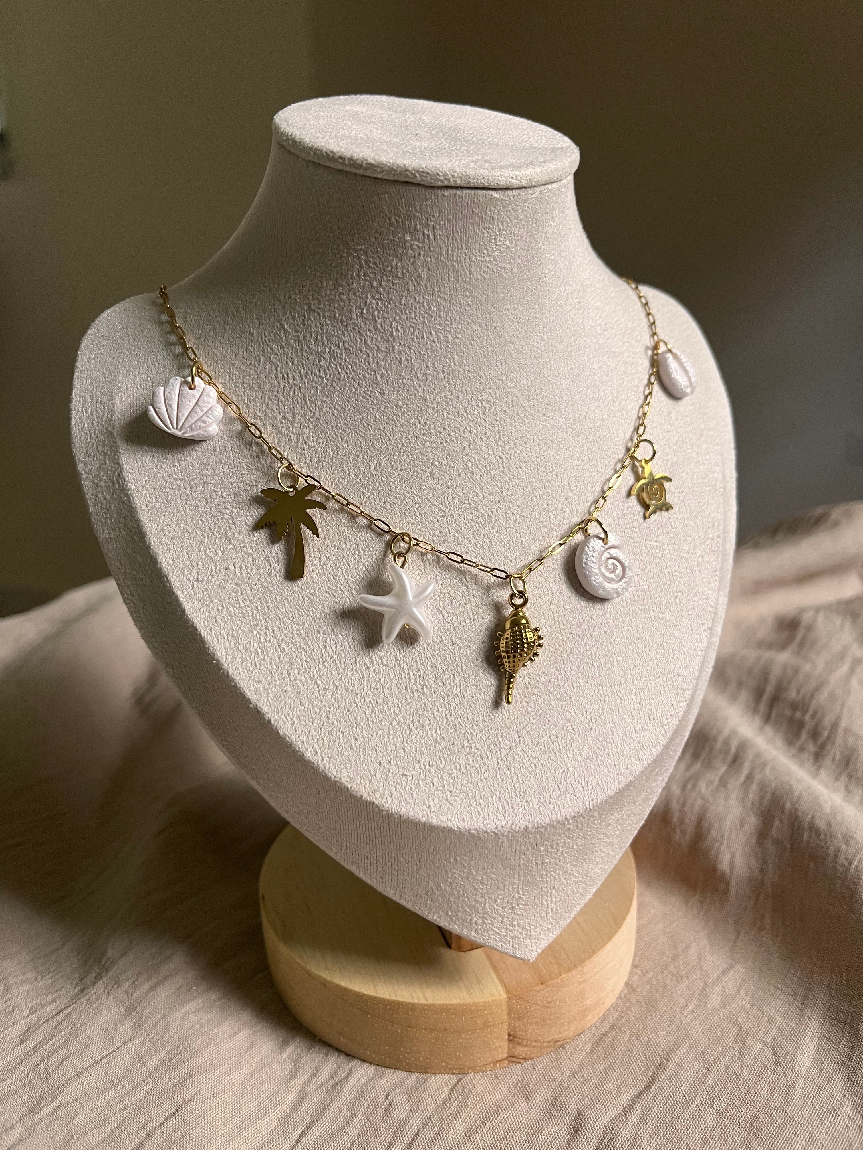 Summer Charm Necklace (Small paper clip)