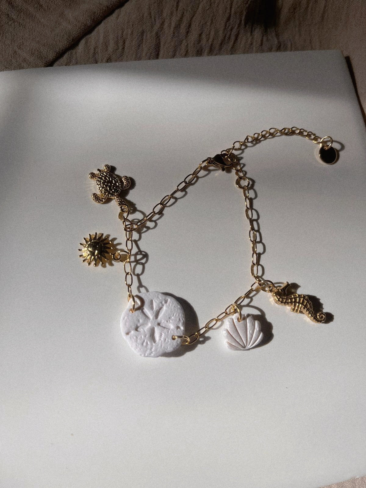 Sand Dollar Charm Bracelet